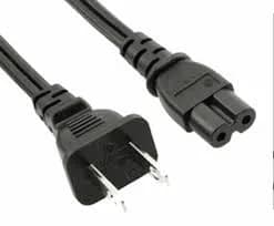Cable De Rdio De Doble Ranura Liso Color Negro