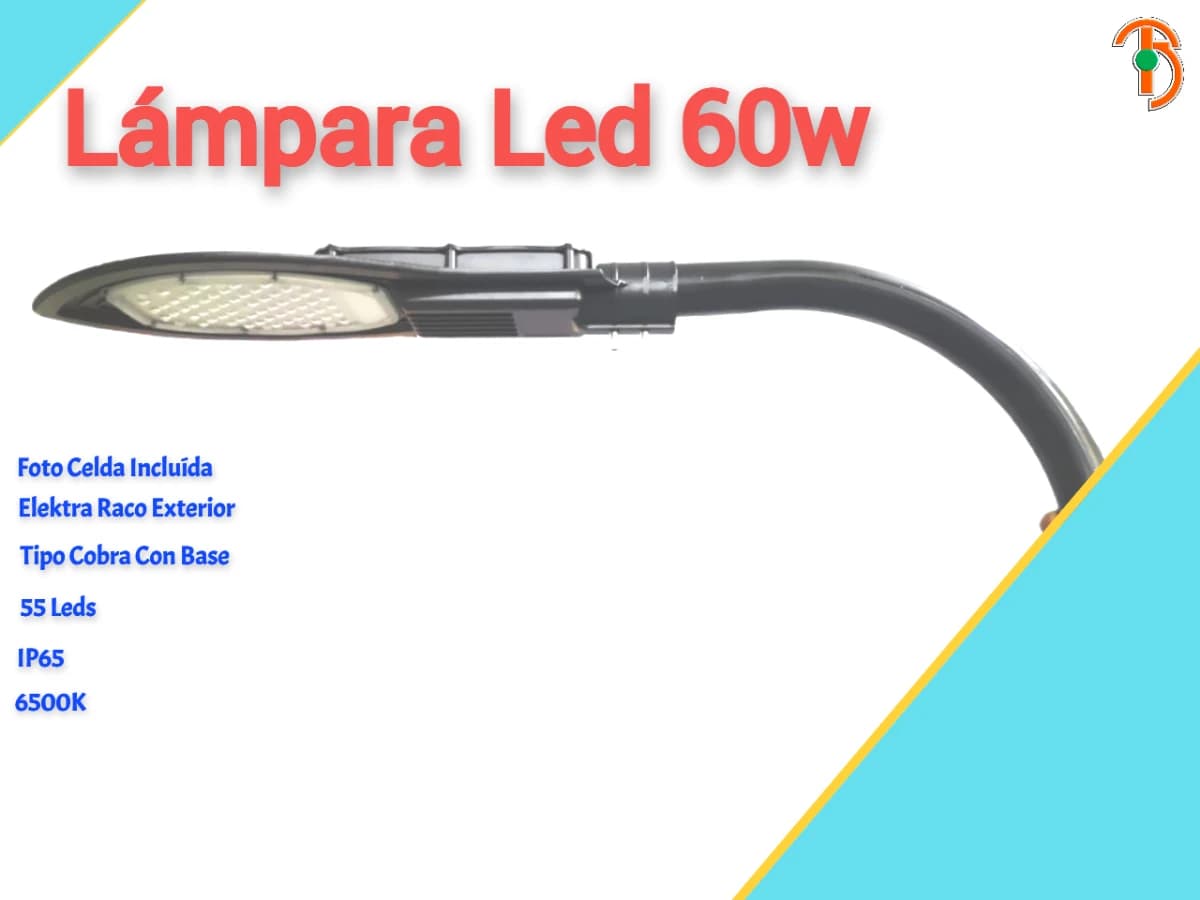 Imagen de Lámpara Externa de Led Tipo Cobra 60w ELEKTRA RACO 60W E1646005 (Envío Gratis a todo el Pais)