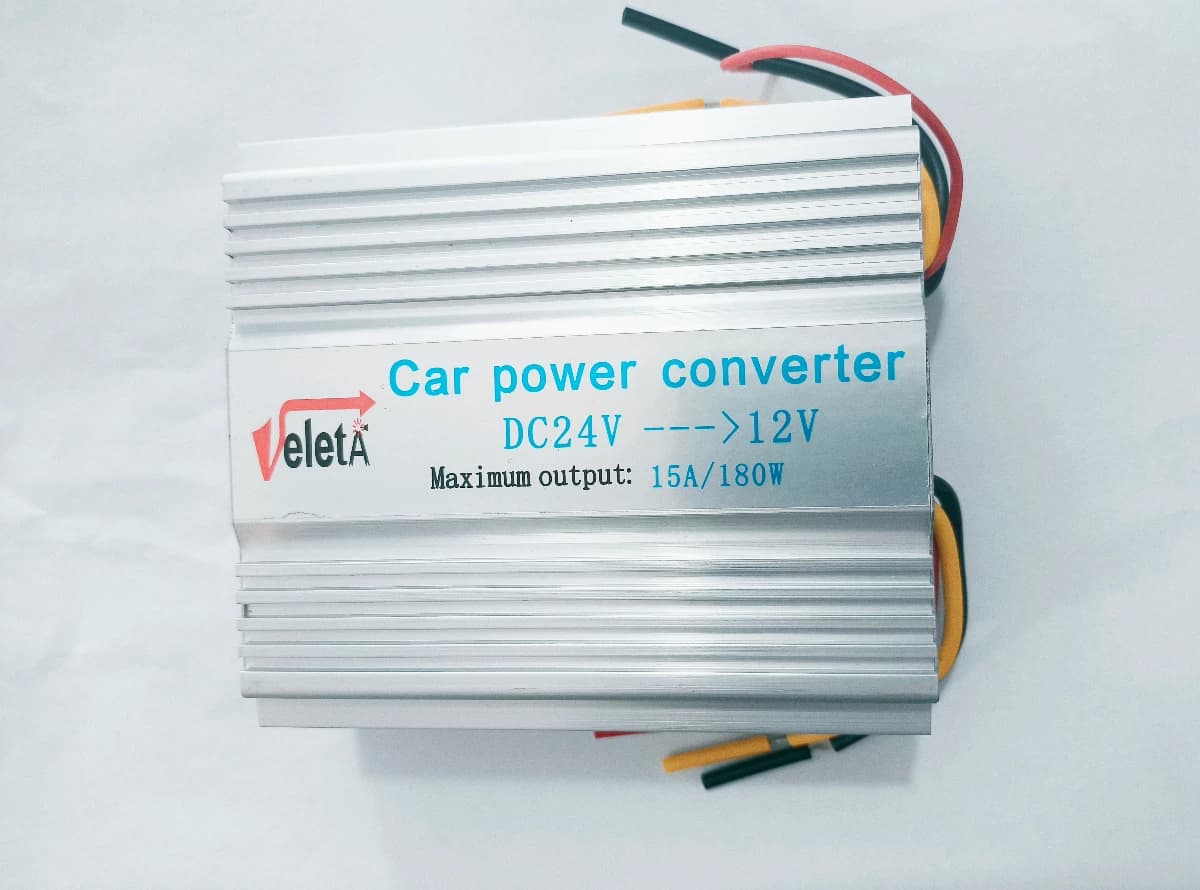 Imagen de Convertidor de Voltaje de 20/24 Voltios a 12.5 Voltios 15 Amperios 180 Watts Vel15A/180W