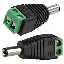 Imagen de Conector Macho para Cámara de Seguridad 2.1x5.5mm