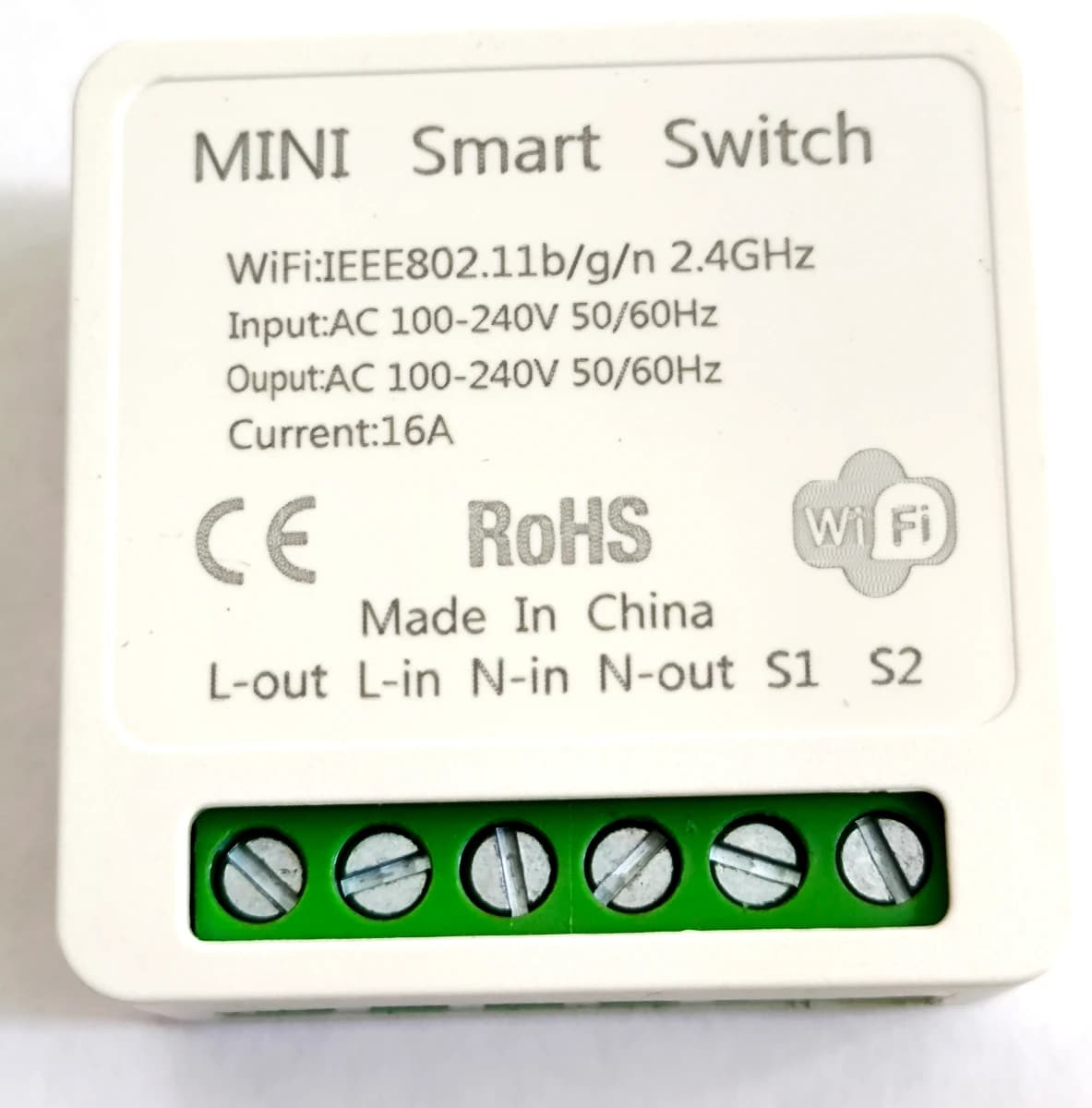 Imagen de Interruptor Smart Wifi 100/240V 10A 2 Salidas Tuya App TDQ020-W-WIFI